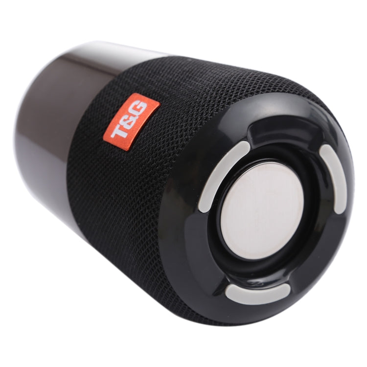 T&G TG168 Altavoz estéreo inalámbrico portátil Bluetooth V5.0 con asa, micrófono incorporado, soporte de luz LED intermitente, tarjeta TF, disco U, entrada auxiliar y FM, TG168