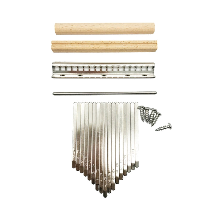 Kit de accesorios para púas Kalimba, 2 uds., 17 tonos, teclas de Piano de pulgar, 2 PCS 17 Tone