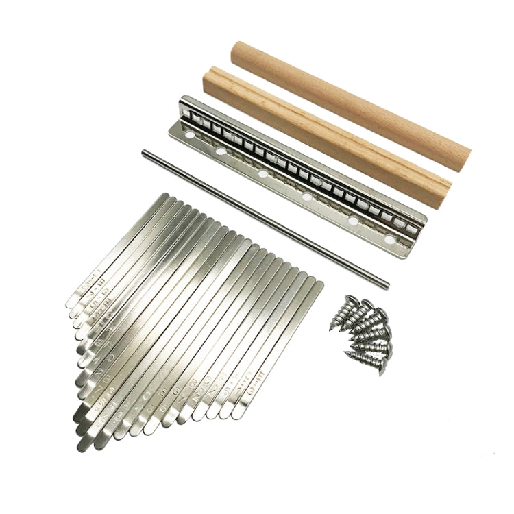 Kit de accesorios de púa Kalimba con teclas de piano de pulgar de 21 tonos, 21 Tone
