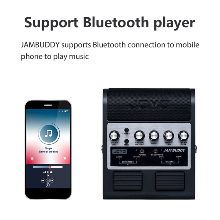 JOYO JAM BUDDY Bluetooth 4.0 de doble canal con efector de carga guitarra pequeño altavoz