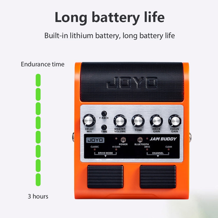 JOYO JAM BUDDY Bluetooth 4.0 de doble canal con efector de carga guitarra pequeño altavoz