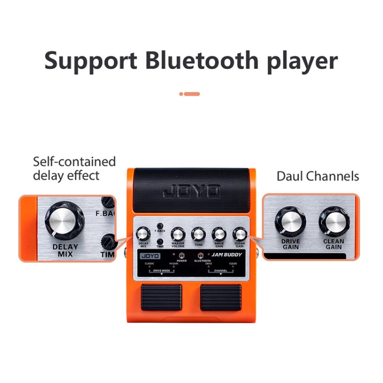 JOYO JAM BUDDY Bluetooth 4.0 de doble canal con efector de carga guitarra pequeño altavoz