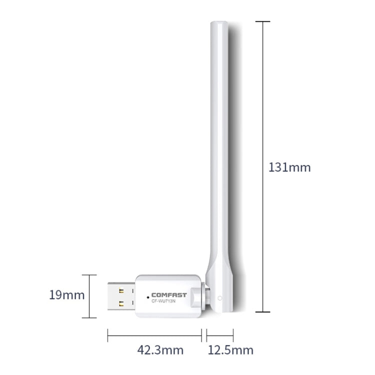 Adaptador de Red USB Wifi COMFAST CF-WU713N 300Mbps, CF-WU713N