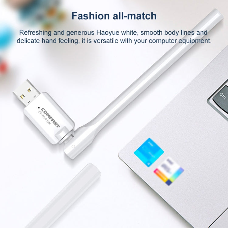 Adaptador de Red USB Wifi COMFAST CF-WU713N 300Mbps, CF-WU713N