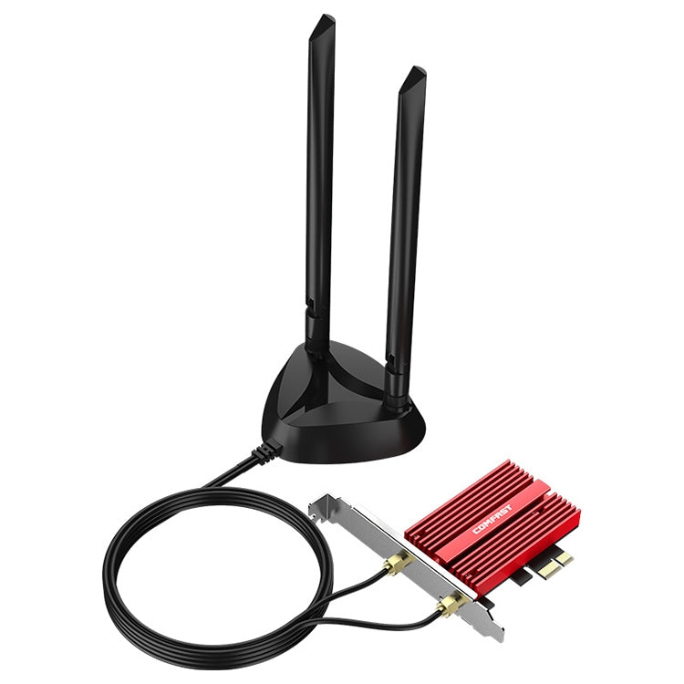 COMFAST CF-AX210 PLUS 5374Mbps Tribanda + Bluetooth 5.2 Tarjeta de red inalámbrica WiFi6E PCI-E, CF-AX210 PLUS
