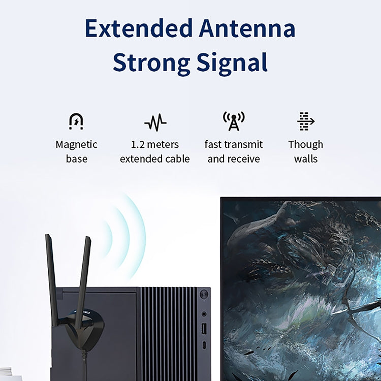 COMFAST CF-AX210 PLUS 5374Mbps Tribanda + Bluetooth 5.2 Tarjeta de red inalámbrica WiFi6E PCI-E, CF-AX210 PLUS