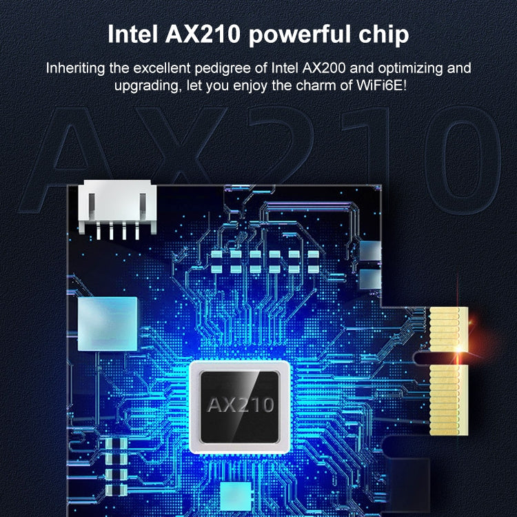 COMFAST CF-AX210 PRO 5374Mbps Tribanda + Bluetooth 5.2 Tarjeta de red inalámbrica WiFi6E PCI-E con disipador de calor, CF-AX210 PRO