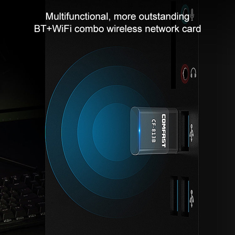 COMFAST CF-813B 650Mbps Adaptador de red USB Wifi Bluetooth de doble banda, CF-813B