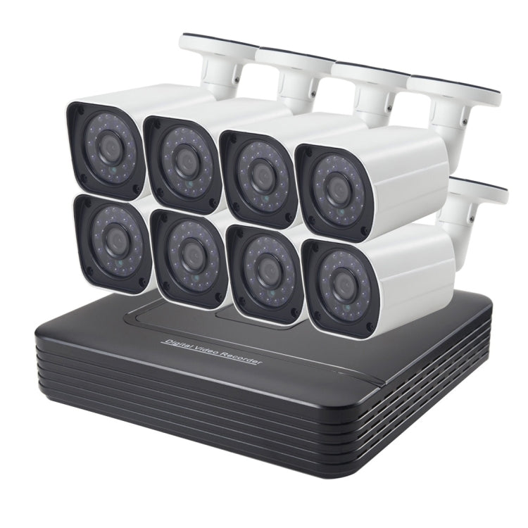 Kit NVR de cámara IP tipo bala A8B6 de 8 canales, compatible con visión nocturna/detección de movimiento, distancia IR: 15 m, A8B6/Kit 720P 1.0MP, A8B6/Kit 960P 1.3MP, A8B6/Kit 1080P 2.0MP
