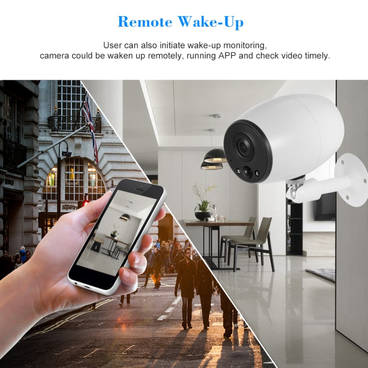 VESAFE VS-DC01 Cámara IP inalámbrica Wifi de audio bidireccional HD 720P de seguridad, compatible con visión nocturna, detección PIR y tarjeta TF, IP54 a prueba de agua, VS-DC01