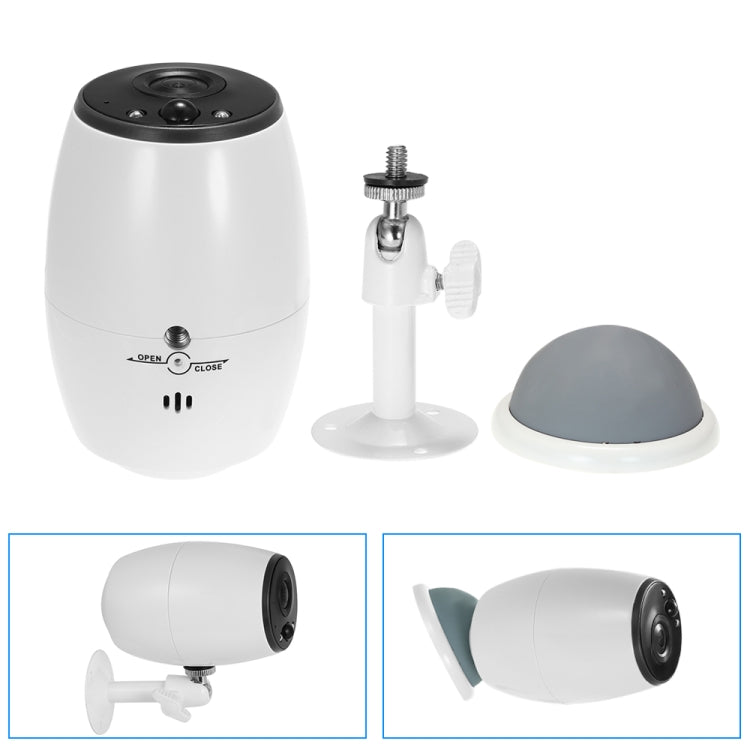 VESAFE VS-DC01 Cámara IP inalámbrica Wifi de audio bidireccional HD 720P de seguridad, compatible con visión nocturna, detección PIR y tarjeta TF, IP54 a prueba de agua, VS-DC01