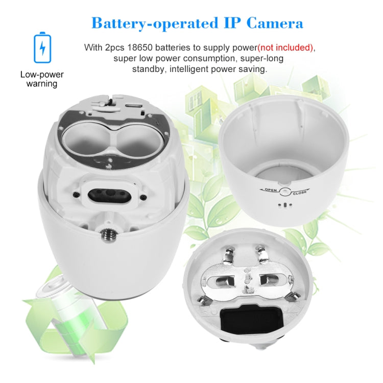 VESAFE VS-DC01 Cámara IP inalámbrica Wifi de audio bidireccional HD 720P de seguridad, compatible con visión nocturna, detección PIR y tarjeta TF, IP54 a prueba de agua, VS-DC01