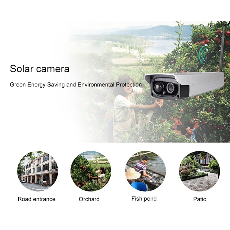 VESAFE VS-Y3 Cámara IP de seguridad con energía solar HD 1080P para exteriores, compatible con detección de movimiento y activación PIR, resistente al agua IP66, VS-Y3