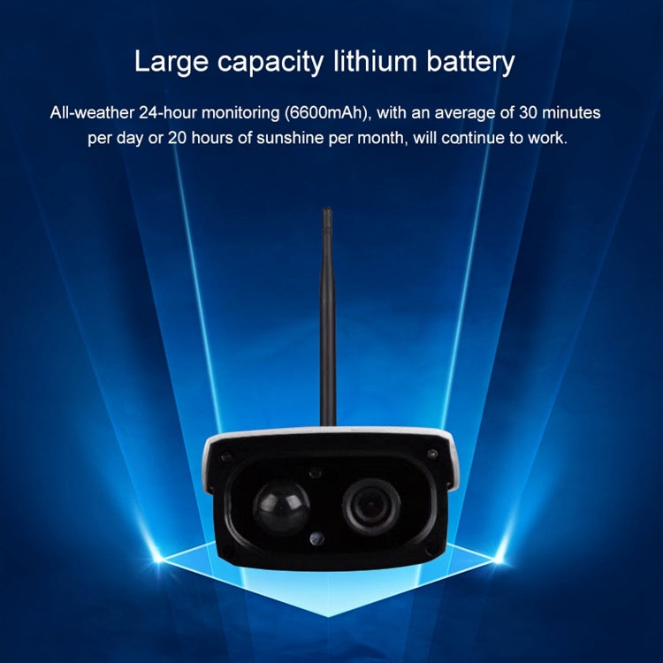 VESAFE VS-Y3 Cámara IP de seguridad con energía solar HD 1080P para exteriores, compatible con detección de movimiento y activación PIR, resistente al agua IP66, VS-Y3