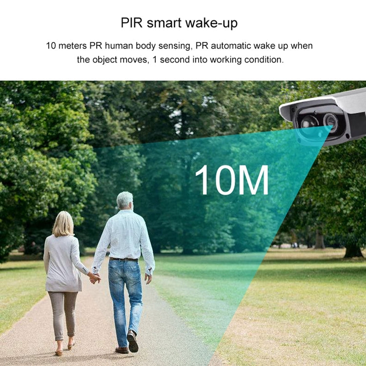 VESAFE VS-Y3 Cámara IP de seguridad con energía solar HD 1080P para exteriores, compatible con detección de movimiento y activación PIR, resistente al agua IP66, VS-Y3