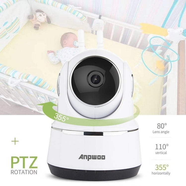 Cámara IP Anpwoo Guardian 2.0MP 1080P 1/3 pulgadas CMOS HD WiFi, compatible con detección de movimiento / visión nocturna, Guardian Black, Guardian White