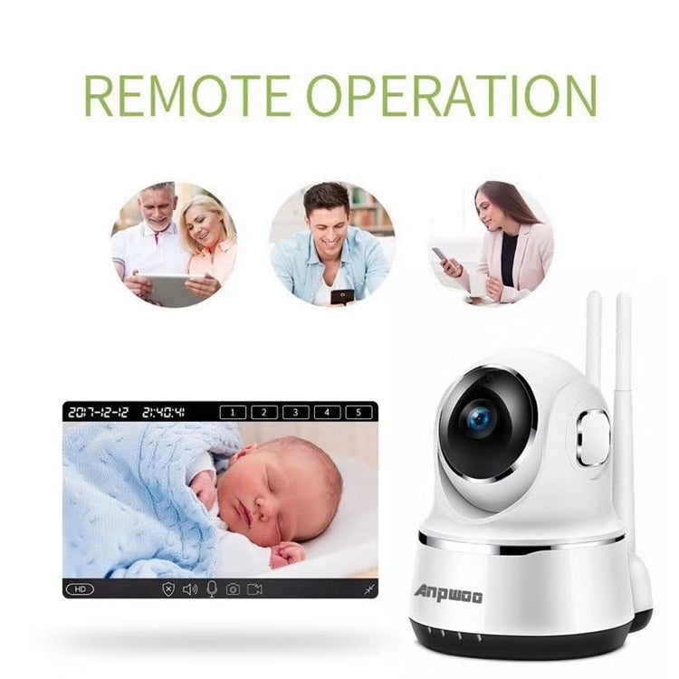 Cámara IP Anpwoo Guardian 2.0MP 1080P 1/3 pulgadas CMOS HD WiFi, compatible con detección de movimiento / visión nocturna, Guardian Black, Guardian White