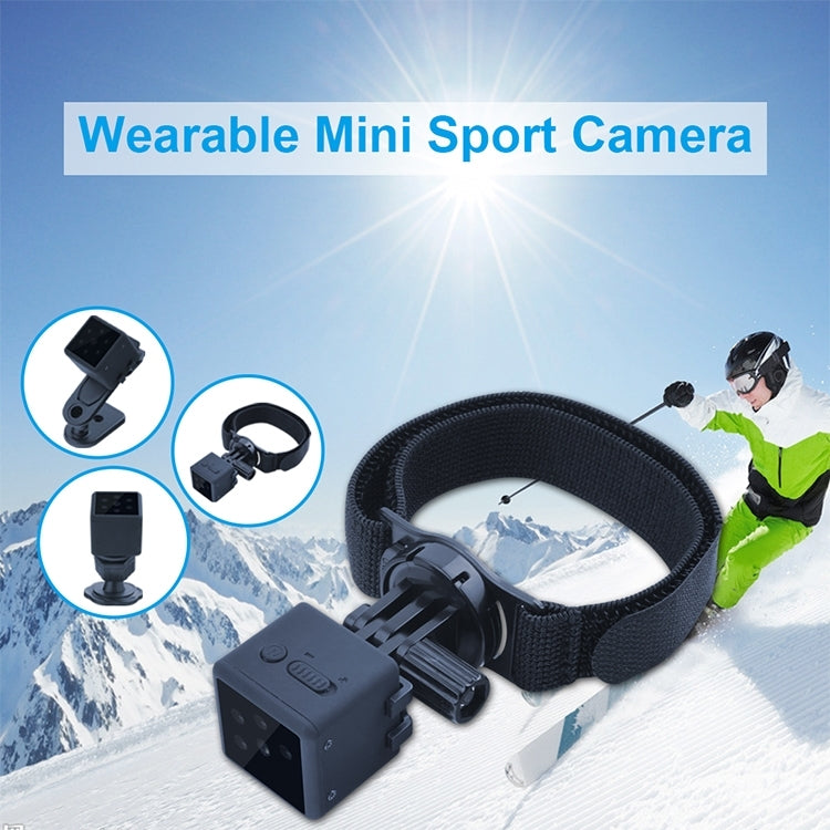Cámara deportiva inalámbrica MD25 1080P, cámara HD inteligente portátil, compatible con visión nocturna infrarroja/detección de movimiento/tarjeta TF, MD25