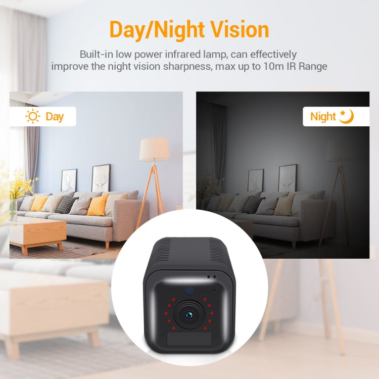 ESCAM G18 1080P Full HD Cámara IP WiFi con batería recargable, compatible con visión nocturna / detección de movimiento PIR / tarjeta TF / audio bidireccional, G18