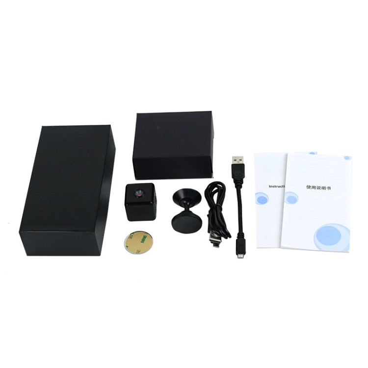 Mini cámara de vigilancia doméstica inalámbrica X6D HD 1080P, compatible con visión nocturna infrarroja, detección de movimiento y tarjeta TF, 1080P