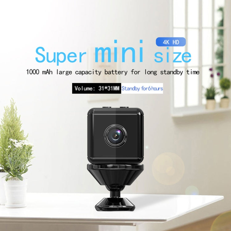 Mini cámara de vigilancia doméstica inalámbrica X6D HD 1080P, compatible con visión nocturna infrarroja, detección de movimiento y tarjeta TF, 1080P