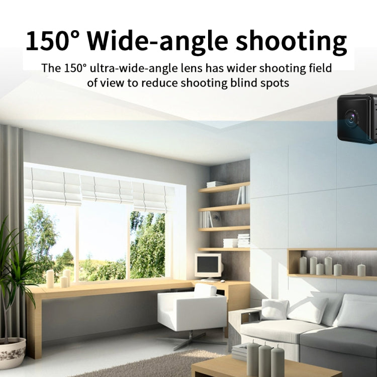 Mini cámara de vigilancia doméstica inalámbrica X6D HD 1080P, compatible con visión nocturna infrarroja, detección de movimiento y tarjeta TF, 1080P