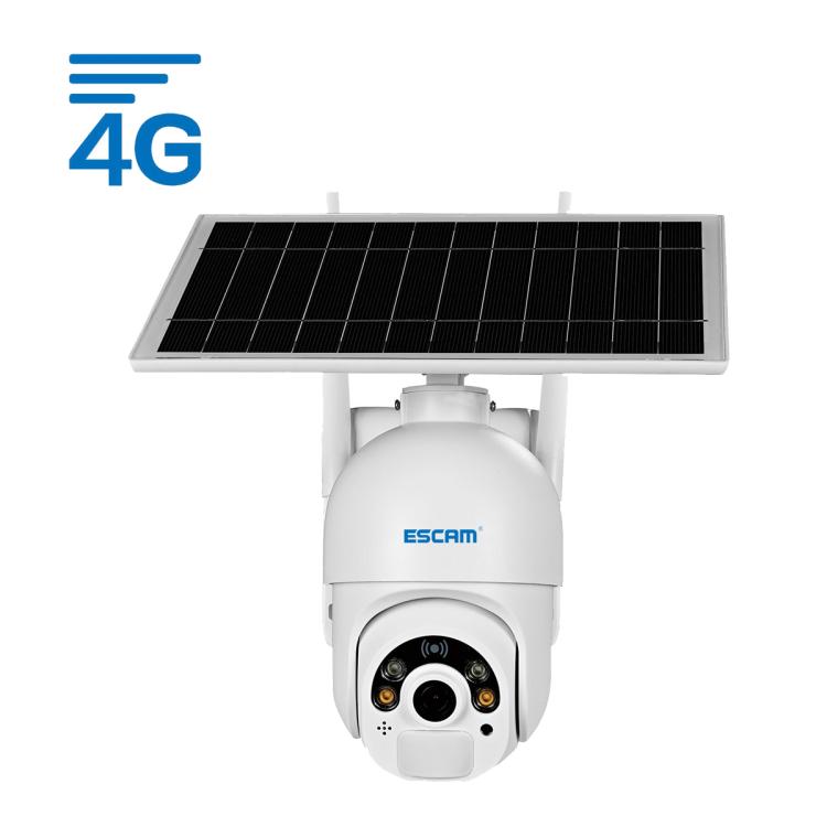 ESCAM QF450 HD 1080P 4G Cámara IP con energía solar versión UE con memoria de 128G, compatible con audio bidireccional, detección de movimiento PIR, visión nocturna y tarjeta TF, with 128G Memory