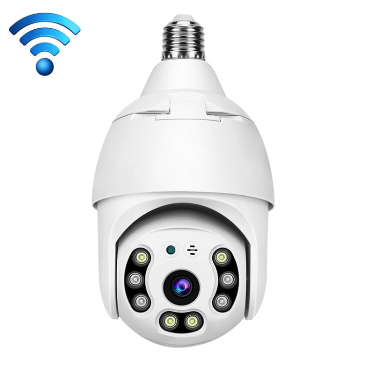 DP18 3.0MP WiFi inteligente 1080P HD cámara de bombilla de red para exteriores, compatible con visión nocturna infrarroja, detección de movimiento y tarjeta TF, DP18