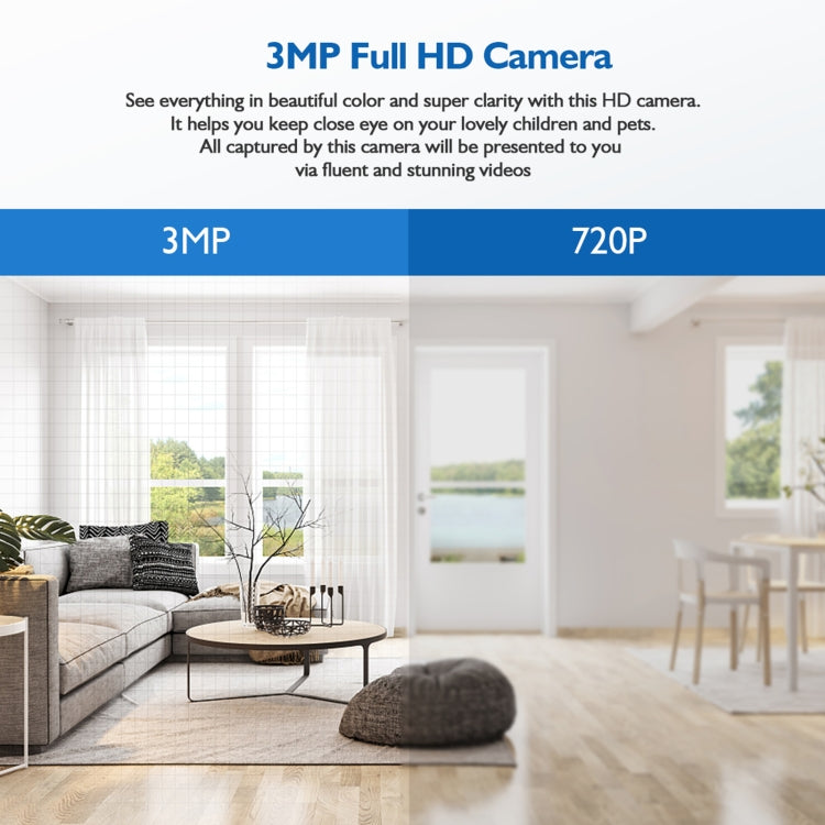 DP18 3.0MP WiFi inteligente 1080P HD cámara de bombilla de red para exteriores, compatible con visión nocturna infrarroja, detección de movimiento y tarjeta TF, DP18