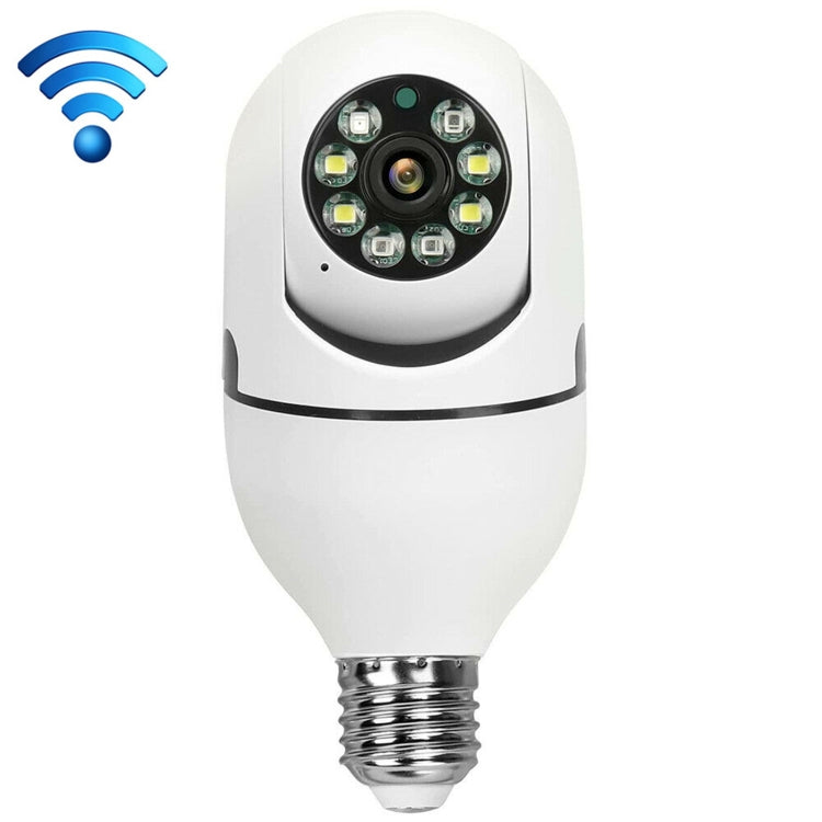DP17 2,0 millones de píxeles Fuente de luz dual Cámara inteligente con bombilla de red para exteriores WiFi de doble banda 1080P HD, compatible con visión nocturna por infrarrojos, audio bidireccional, detección de movimiento y tarjeta TF              ...