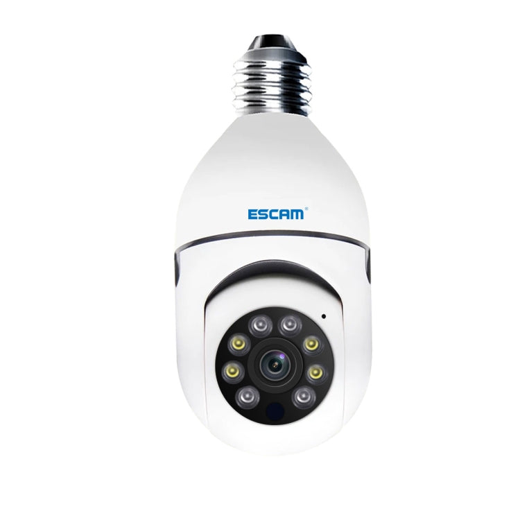 Cámara WiFi con bombilla ESCAM PT208 1080P HD, compatible con detección de movimiento, audio bidireccional, visión nocturna, tarjeta TF, ESCAM PT208