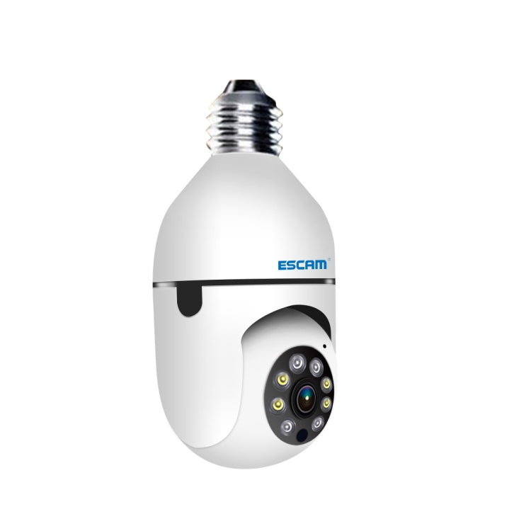 Cámara WiFi con bombilla ESCAM PT208 1080P HD, compatible con detección de movimiento, audio bidireccional, visión nocturna, tarjeta TF, ESCAM PT208