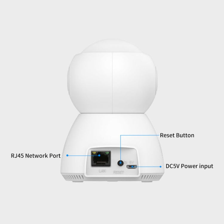 YT24 V380 Cámara IP Pan-tilt de 1.0MP Cámara de seguridad inteligente WiFi, compatible con tarjeta TF / Audio bidireccional / Detección de movimiento / Visión nocturna, YT24 1.0MP