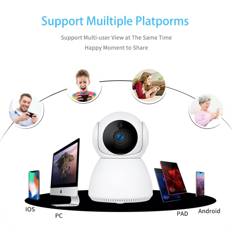 YT24 V380 Cámara IP Pan-tilt de 3.0MP Cámara de seguridad inteligente WiFi, compatible con tarjeta TF / Audio bidireccional / Detección de movimiento / Visión nocturna, YT24 3.0MP
