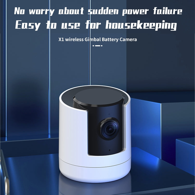 CAMSOY X1 Interior Full HD 1080P WiFi Bidireccional Talk Pan and Tilt Camera, X1