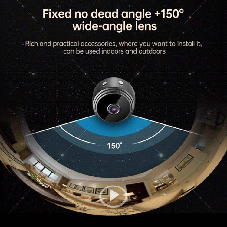A9 1080P WiFi Cámara de red inalámbrica Grabadora gran angular, A9 1080P (Black), A9 1080P (White)