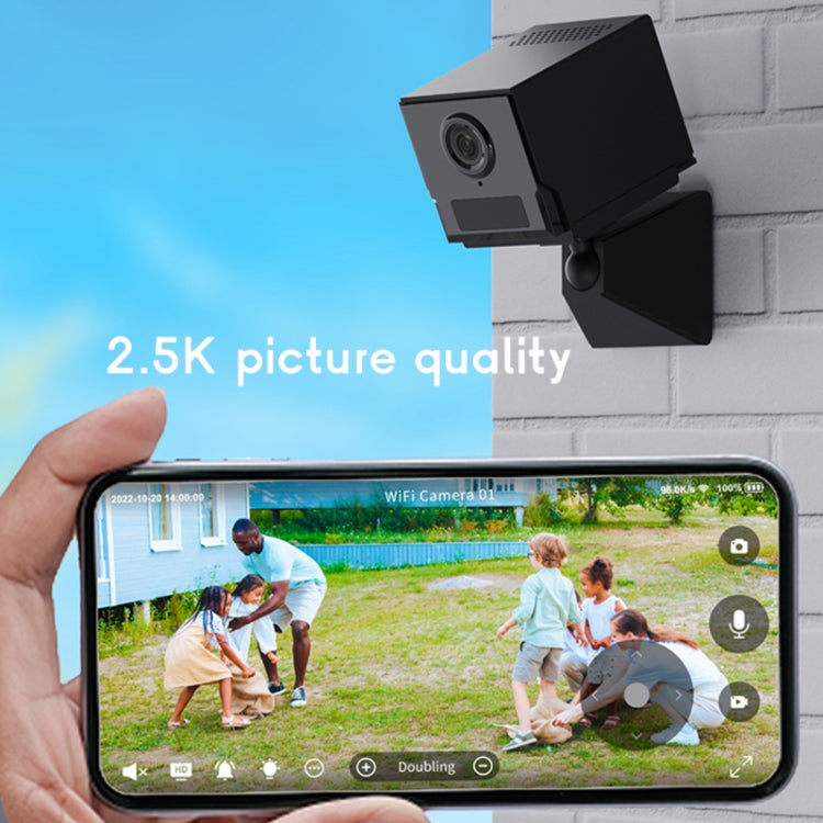 CAMSOY S50 1440P WiFi Cámara de acción de red inalámbrica Grabadora gran angular con soporte, S50