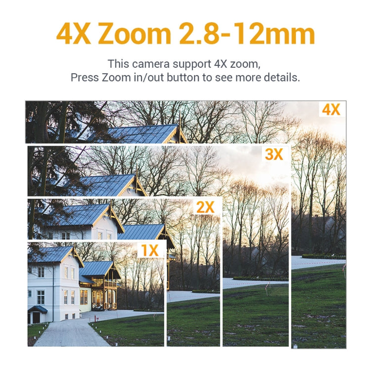 ESCAM Q5068 H.265 5MP Pan / Tilt / 4X Zoom WiFi Cámara IP impermeable, compatible con ONVIF conversación bidireccional y visión nocturna, enchufe AU, EU Plug, AU Plug, UK Plug, US Plug