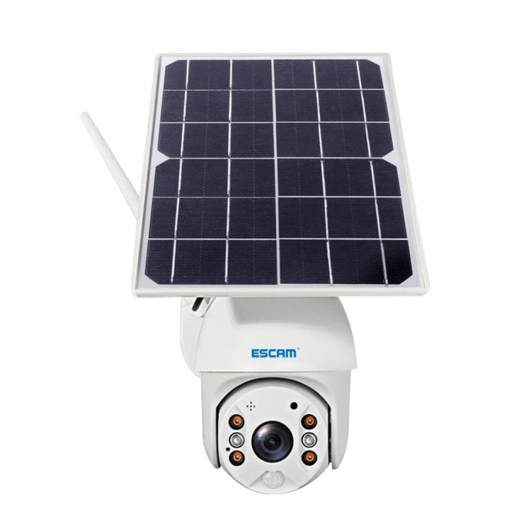 ESCAM QF280 HD 1080P IP66 Cámara IP PT con panel solar WiFi a prueba de agua con batería, soporte de visión nocturna / detección de movimiento / tarjeta TF / audio bidireccional, with Battery