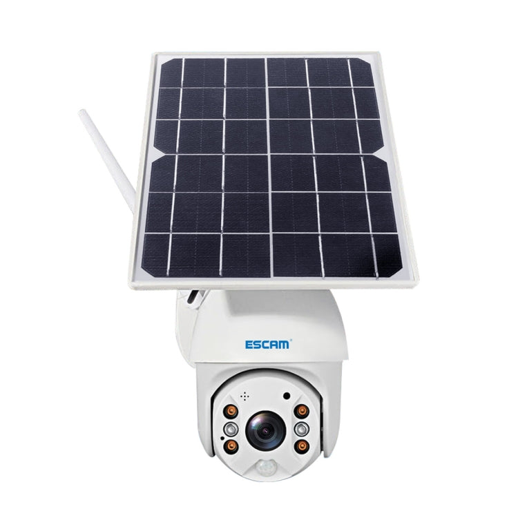ESCAM QF480 Versión de EE. UU. HD 1080P IP66 Cámara IP PT con panel solar 4G a prueba de agua sin batería, compatible con visión nocturna / detección de movimiento / tarjeta TF / audio bidireccional, without Battery(US Version)