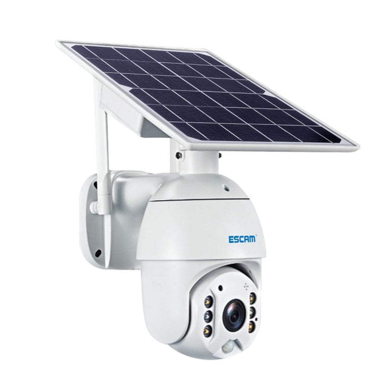 ESCAM QF480 Versión de EE. UU. HD 1080P IP66 Cámara IP PT con panel solar 4G a prueba de agua con batería, compatible con visión nocturna / detección de movimiento / tarjeta TF / audio bidireccional, with Battery(US Version)