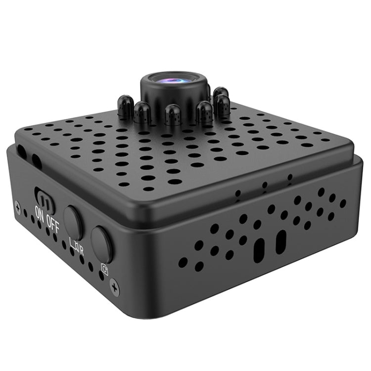 Mini cámara de seguridad inteligente W18 1080P HD WiFi, compatible con gran angular de 155 grados, detección de movimiento, visión nocturna infrarroja y tarjeta TF, Wide Angle