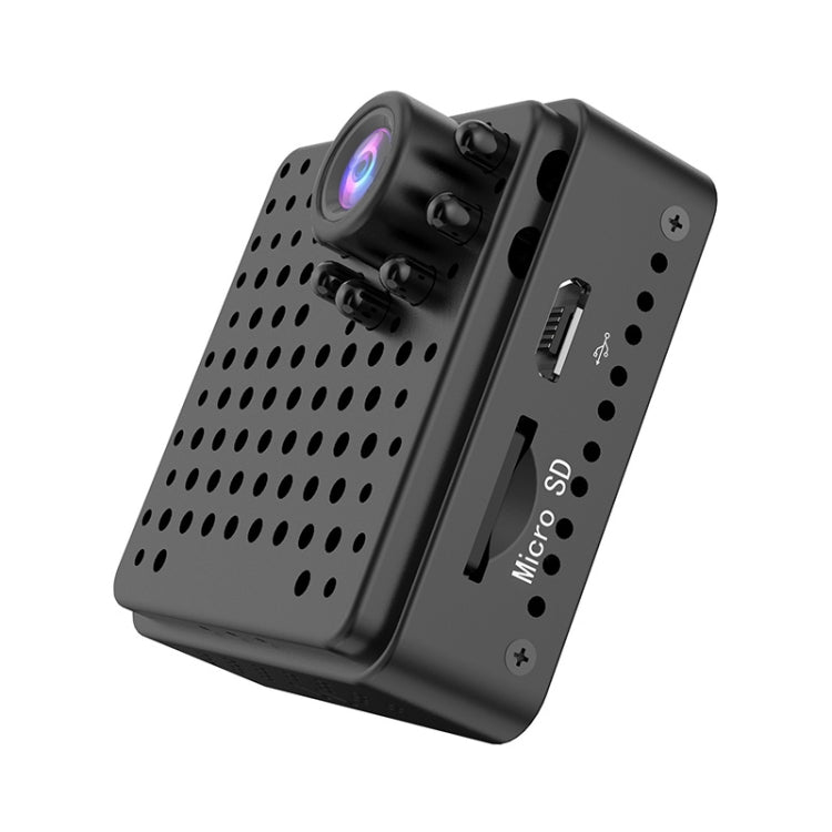 Mini cámara de seguridad inteligente W18 1080P HD WiFi, compatible con gran angular de 155 grados, detección de movimiento, visión nocturna infrarroja y tarjeta TF, Wide Angle