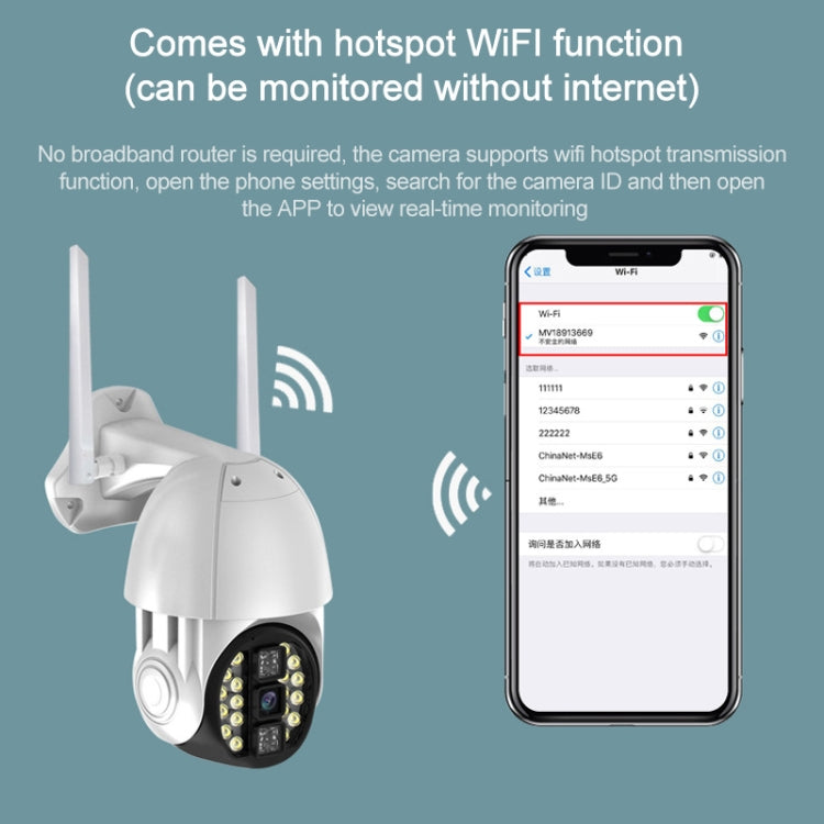 Q20 Teléfono móvil para exteriores Gira remotamente la cámara inalámbrica WiFi HD, admite tres modos de visión nocturna y detección de movimiento Video / alarma y grabación, enchufe del Reino Unido, Q20