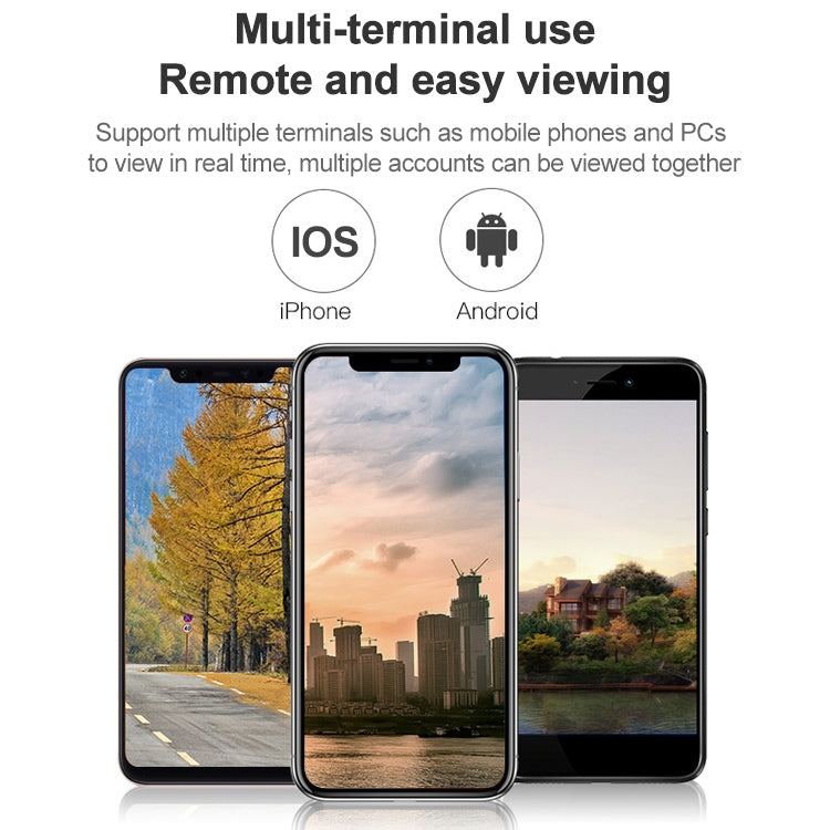 T1-2 Cámara con monitor HD solar impermeable IP67 versión WiFi de 2 megapíxeles sin batería ni memoria, compatible con visión nocturna por infrarrojos y detección de movimiento / alarma, intercomunicador de voz y vigilancia móvil, WiFi Version