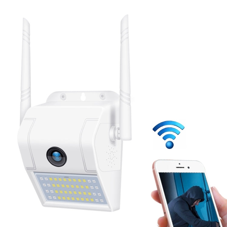 DP11 Cámara IP inalámbrica con luz de pared impermeable IP66 de 2 megapíxeles, compatible con visión nocturna múltiple y monitoreo remoto de teléfono móvil e intercomunicador de voz y detección de movimiento / alarma y tarjeta de memoria de 128 GB, DP11