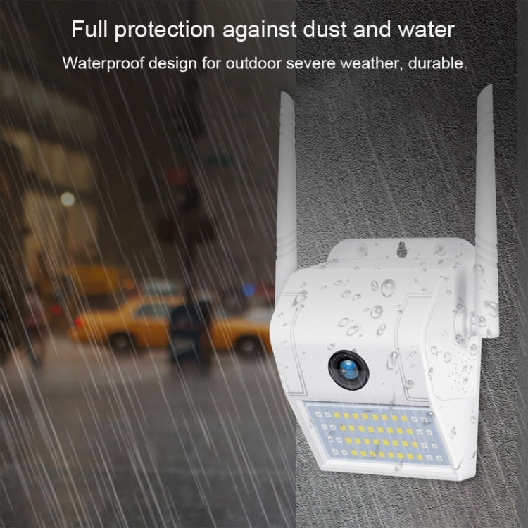 DP11 Cámara IP inalámbrica con luz de pared impermeable IP66 de 2 megapíxeles, compatible con visión nocturna múltiple y monitoreo remoto de teléfono móvil e intercomunicador de voz y detección de movimiento / alarma y tarjeta de memoria de 128 GB, DP11