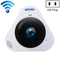 ESCAM Q8 960P Lente ojo de pez de 360 grados Cámara IP WiFi de 1.3MP, compatible con detección de movimiento / visión nocturna, distancia IR: 5-10 m, enchufe AU, Q8 US Plug, Q8  AU Plug, Q8 EU Plug, Q8 UK Plug