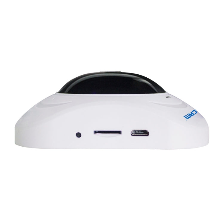 ESCAM Q8 960P Lente ojo de pez de 360 grados Cámara IP WiFi de 1.3MP, compatible con detección de movimiento / visión nocturna, distancia IR: 5-10 m, enchufe AU, Q8 US Plug, Q8  AU Plug, Q8 EU Plug, Q8 UK Plug