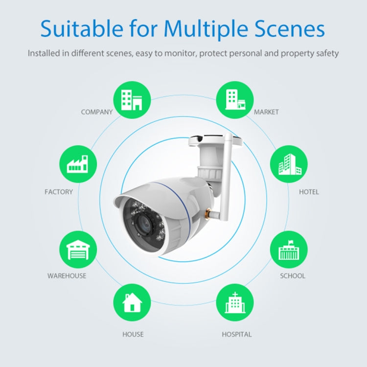 NEO NIP-56AI Cámara IP WiFi impermeable para exteriores, con visión nocturna por infrarrojos y control remoto para teléfono móvil, NIP-56AI